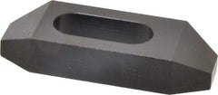 Gibraltar - 3/4" Stud, Steel, Plain Strap Clamp - 1-1/16" Travel, 4" OAL x 1-1/2" Wide x 3/4" High, Black Oxide Finish, Tapered Nose - Exact Tool & Supply