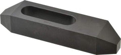 Gibraltar - 3/4" Stud, Steel, Plain Strap Clamp - 1-15/16" Travel, 6" OAL x 1-1/2" Wide x 1" High, Black Oxide Finish, Tapered Nose - Exact Tool & Supply