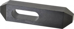 Gibraltar - 7/8, 1" Stud, Steel, Plain Strap Clamp - 1-11/16" Travel, 8" OAL x 2" Wide x 1-3/8" High, Black Oxide Finish, Tapered Nose - Exact Tool & Supply