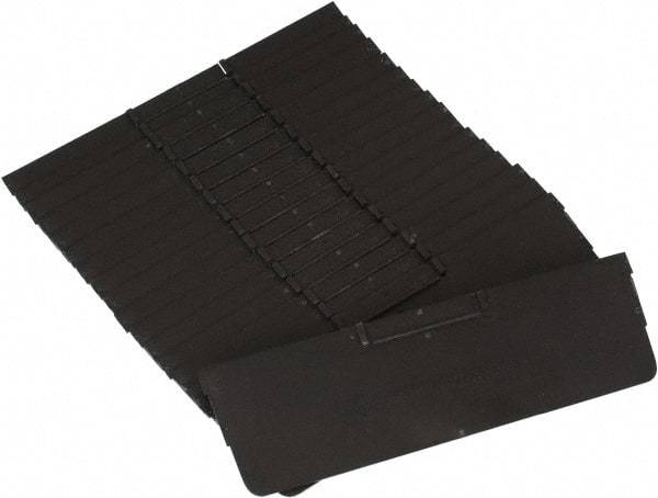 Quantum Storage - 11.1" Wide x 4" High, Black Bin Divider - Use with Quantum Storage Systems - QSB109, 110, 116 - Exact Tool & Supply