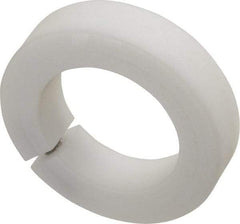Climax Metal Products - 1-1/2" Bore, Plastic, One Piece One Piece Split Shaft Collar - 2-3/8" Outside Diam, 9/16" Wide - Exact Tool & Supply