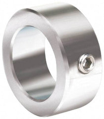 Climax Metal Products - 2-1/16" Bore, Stainless Steel, One Piece Solid Set Screw Collars - 3" Outside Diam, 7/8" Wide - Exact Tool & Supply
