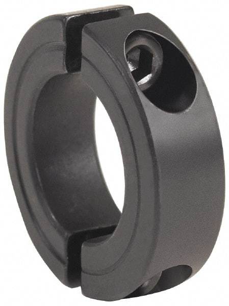 Climax Metal Products - 3-1/8" Bore, Steel, Two Piece Clamping Shaft Collar - 4-1/2" Outside Diam, 7/8" Wide - Exact Tool & Supply