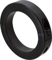 Climax Metal Products - 3-3/8" Bore, Steel, Two Piece Clamping Shaft Collar - 4-3/4" Outside Diam, 7/8" Wide - Exact Tool & Supply