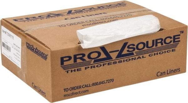 PRO-SOURCE - 0.31 mil Thick, Household/Office Trash Bags - 30" Wide x 36" High, Clear - Exact Tool & Supply