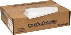 PRO-SOURCE - 0.35 mil Thick, Household/Office Trash Bags - 33" Wide x 39" High, Clear - Exact Tool & Supply