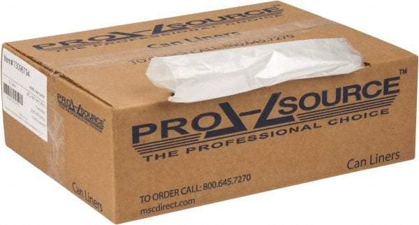 PRO-SOURCE - 0.47 mil Thick, Household/Office Trash Bags - 38" Wide x 58" High, Clear - Exact Tool & Supply