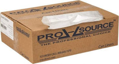 PRO-SOURCE - 0.47 mil Thick, Household/Office Trash Bags - 38" Wide x 58" High, Clear - Exact Tool & Supply