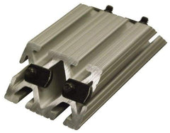80/20 Inc. - 1-1/2" Wide, 6" High, Open Shelving Polymer Shelf - Aluminum, Use with Series 15 - 1530 Extrusion - Exact Tool & Supply
