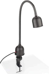 Electrix - 12 VDC, 3.7 to 6 Watt, Spot with Gooseneck Machine Light - Clamp Mount, 9 Ft. Cord, 3 Inch Light Diameter, Black - Exact Tool & Supply