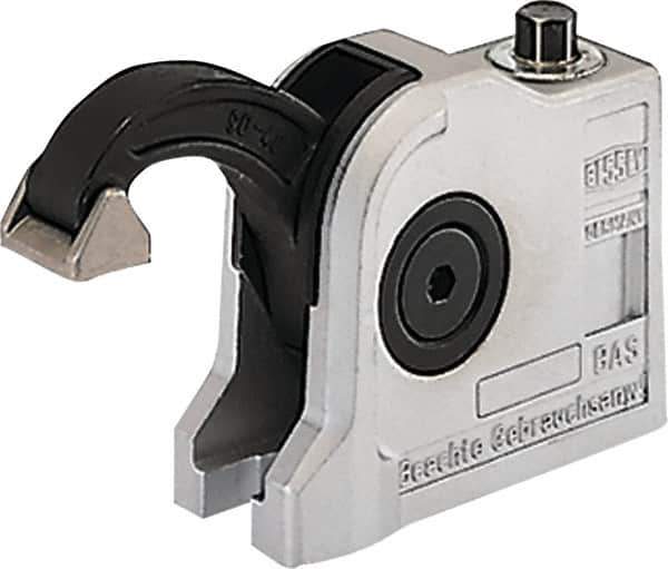 Bessey - 2,700 Lb Holding Capacity, 3.82" Max Opening Capacity, 11,800 Lb Clamping Pressure, Manual Hold Down Clamp - 3.7" Arm Length, 3.74" Clamp Length, 1.4" Clamp Width, 3.07" Clamp Height, Mounting Holes - Exact Tool & Supply