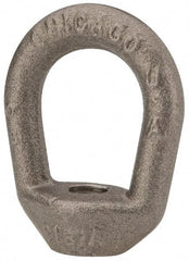 Gibraltar - 1,240 Lb Capacity, 3/8-16 Thread, Self Colored, Carbon Steel Regular Duty Lifting Eye Nut - Grade C-1030, 2-1/16" High, 1" Inside & 1-5/8" Outside Eye Diam, 1-5/8" Bell/Base Width - Exact Tool & Supply
