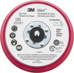 3M - 5" Diam Adhesive/PSA Disc Backing Pad - Firm Density, 12,000 RPM - Exact Tool & Supply