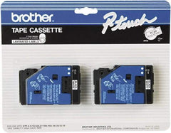 Brother - 1/2" Wide x 312" Long, White Label Tape - For Label Maker - Exact Tool & Supply