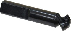 Cutting Tool Technologies - 45° Lead Angle, 5/8" Max Cut Diam, 0.34" Min Cut Diam, 0.15" Max Depth of Cut, Indexable Chamfer and Angle End Mill - 1 Insert, SDEB 21.51 Insert Style, 2-1/2" Overall Length, Straight Shank - Exact Tool & Supply
