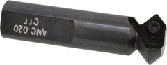 Cutting Tool Technologies - 45° Lead Angle, 1" Max Cut Diam, 0.54" Min Cut Diam, 0.22" Max Depth of Cut, Indexable Chamfer and Angle End Mill - 1 Insert, SPEH 322 Insert Style, 3" Overall Length, Straight Shank - Exact Tool & Supply