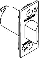 Schlage - 2-3/4 Inch Long x 2-1/2 Inch Wide, Springlatch - Exact Tool & Supply