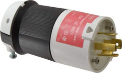 Hubbell Wiring Device-Kellems - 480 VAC, 20 Amp, L16-20P Configuration, Industrial Grade, Self Grounding Plug - 3 Phase, 3 Poles, IP20, 0.35 to 1.15 Inch Cord Diameter - Exact Tool & Supply