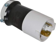 Hubbell Wiring Device-Kellems - 250 VAC, 30 Amp, L6-30P Configuration, Industrial Grade, Self Grounding Plug - 1 Phase, 2 Poles, IP20, 0.36 to 0.93 Inch Cord Diameter - Exact Tool & Supply