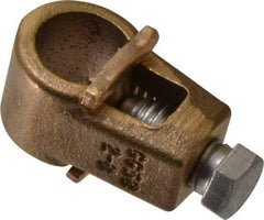 Thomas & Betts - 2 to 8 (Solid) AWG Compatible Single-Nut Rod Clamp - Copper Alloy, 2-7/32" OAL, CSA Certified & RoHS Compliant - Exact Tool & Supply