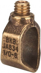 Thomas & Betts - 1/0 to 8 (Solid) AWG Compatible Single-Nut Rod Clamp - Copper Alloy, 2" OAL, CSA Certified, RoHS Compliant, UL Listed - Exact Tool & Supply