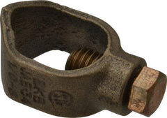 Thomas & Betts - 1/0 to 8 (Solid) AWG Compatible Single-Nut Rod Clamp - Copper Alloy, 2-11/32" OAL, CSA Certified, RoHS Compliant, UL Listed - Exact Tool & Supply