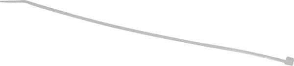 Thomas & Betts - 8" Long Natural (Color) Nylon Standard Cable Tie - 18 Lb Tensile Strength, 1.13mm Thick, 2" Max Bundle Diam - Exact Tool & Supply
