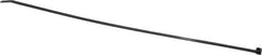Thomas & Betts - 14.1" Long Black Nylon Standard Cable Tie - 50 Lb Tensile Strength, 1.35mm Thick, 1-1/4" Max Bundle Diam - Exact Tool & Supply
