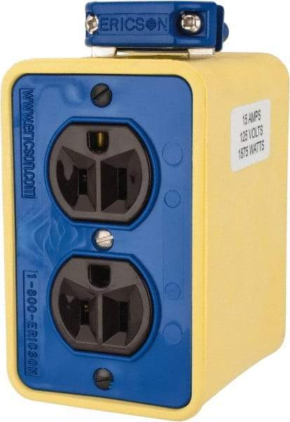 Conductix - Plastic Rectangle Outlet Box - 4-1/2" Overall Height x 2-1/2" Overall Width - Exact Tool & Supply
