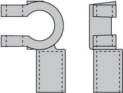 Noco - Automotive Battery 4/0 Left Elbow Terminal - Positive Polarity - Exact Tool & Supply