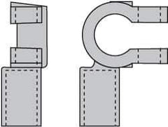 Noco - Automotive Battery 3/0 Right Elbow Terminal - Negative Polarity - Exact Tool & Supply