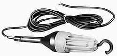 Made in USA - 13 Watt, Electric, Fluorescent Portable Hook Work Light - 50' Cord, 1 Head, 900 Lumens - Exact Tool & Supply