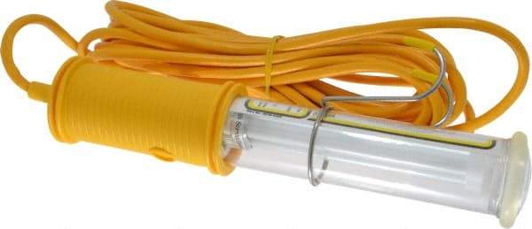 Made in USA - 13 Watt, Electric, Fluorescent Portable Handheld Work Light - 25' Cord, 1 Head - Exact Tool & Supply