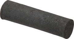 Made in USA - 1/4" Max Diam x 7/8" Long, Cylinder, Rubberized Point - Medium Grade, Silicon Carbide, 1/16" Arbor Hole, Unmounted - Exact Tool & Supply