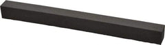 Made in USA - 1/2" Wide x 6" Long x 1/2" Thick, Square Abrasive Stick - Medium Grade - Exact Tool & Supply