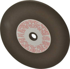 Made in USA - 6" Diam x 1/2" Hole x 1/4" Thick, 80 Grit Surface Grinding Wheel - Aluminum Oxide/Silicon Carbide Blend, Medium Grade, 3,600 Max RPM - Exact Tool & Supply