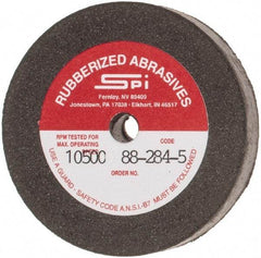Made in USA - 2" Diam x 1/4" Hole x 3/8" Thick, 80 Grit Surface Grinding Wheel - Aluminum Oxide/Silicon Carbide Blend, Medium Grade, 10,500 Max RPM - Exact Tool & Supply