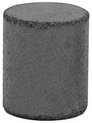 Made in USA - 1" Max Diam x 1-1/2" Long, Cylinder, Rubberized Point - Fine Grade, Silicon Carbide, 1/4" Arbor Hole, Unmounted - Exact Tool & Supply