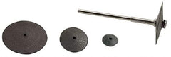 Made in USA - 5/8" Diam x 1/16" Hole x 3/32" Thick, Surface Grinding Wheel - Medium Grade, 20,000 Max RPM - Exact Tool & Supply