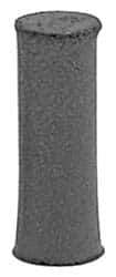 Made in USA - 1/4" Max Diam x 7/8" Long, Cylinder, Rubberized Point - Coarse Grade, Silicon Carbide, 1/16" Arbor Hole, Unmounted - Exact Tool & Supply