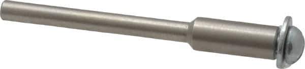 Made in USA - 1/8" Shank Rubberized Abrasive Point Mandrel - 1/8" Hole Compatibility, for Small Wheels - Exact Tool & Supply