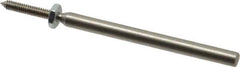 Made in USA - 1/8" Shank Rubberized Abrasive Point Mandrel - 1/16" Hole Compatibility, for Points - Exact Tool & Supply