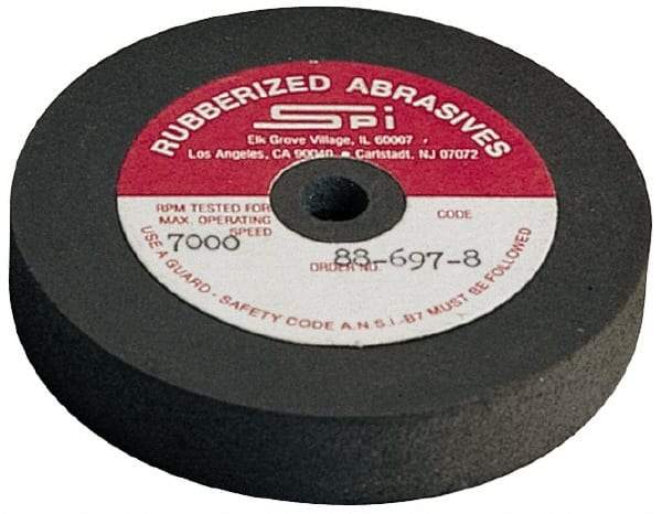 Made in USA - 4" Diam x 1/2" Hole x 3/4" Thick, 240 Grit Surface Grinding Wheel - Aluminum Oxide/Silicon Carbide Blend, Very Fine Grade, 5,250 Max RPM - Exact Tool & Supply