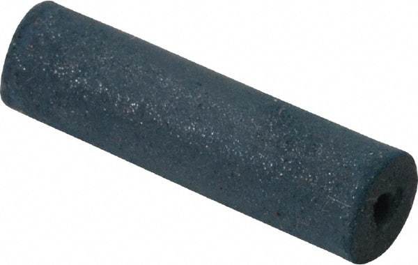 Made in USA - 1/4" Max Diam x 7/8" Long, Cylinder, Rubberized Point - Very Fine Grade, Silicon Carbide, 1/16" Arbor Hole, Unmounted - Exact Tool & Supply