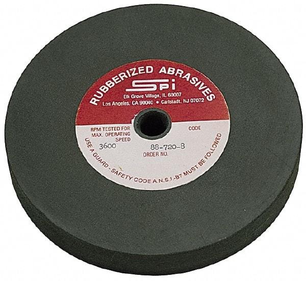 Made in USA - 8" Diam x 1/2" Hole x 1" Thick, 240 Grit Surface Grinding Wheel - Aluminum Oxide/Silicon Carbide Blend, Very Fine Grade, 2,600 Max RPM - Exact Tool & Supply