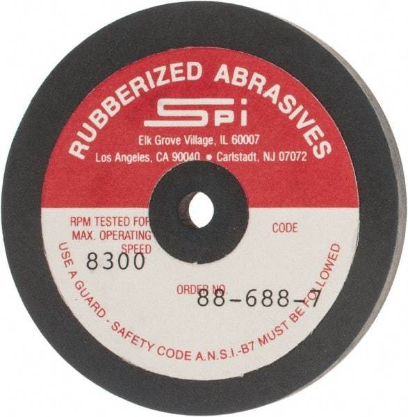 Made in USA - 2-1/2" Diam x 1/4" Hole x 1/4" Thick, 240 Grit Surface Grinding Wheel - Aluminum Oxide/Silicon Carbide Blend, Very Fine Grade, 8,300 Max RPM - Exact Tool & Supply