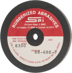 Made in USA - 2-1/2" Diam x 1/4" Hole x 1/4" Thick, 240 Grit Surface Grinding Wheel - Aluminum Oxide/Silicon Carbide Blend, Very Fine Grade, 8,300 Max RPM - Exact Tool & Supply