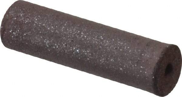 Made in USA - 1/4" Max Diam x 7/8" Long, Cylinder, Rubberized Point - Fine Grade, Silicon Carbide, 1/16" Arbor Hole, Unmounted - Exact Tool & Supply