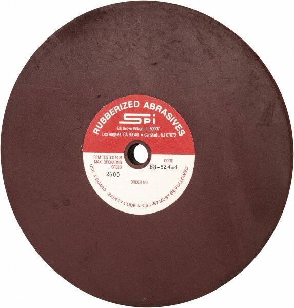 Made in USA - 8" Diam x 1/2" Hole x 1/2" Thick, 120 Grit Surface Grinding Wheel - Aluminum Oxide/Silicon Carbide Blend, Fine Grade, 2,600 Max RPM - Exact Tool & Supply