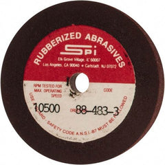 Made in USA - 2" Diam x 1/4" Hole x 1/4" Thick, 120 Grit Surface Grinding Wheel - Aluminum Oxide/Silicon Carbide Blend, Fine Grade, 10,500 Max RPM - Exact Tool & Supply